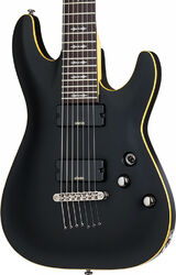 7 string electric guitar Schecter Demon-7 - Aged black satin