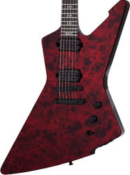 Metal electric guitar Schecter E-1 Apocalypse - Red reign