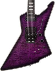 Metal electric guitar Schecter E-1 FR S SE - Trans purple burst