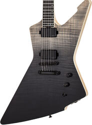 Metal electric guitar Schecter E-1 SLS Elite - Black fade burst
