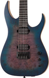 Double cut electric guitar Schecter Keith Merrow KM-6 MK-III Artist - Blue crimson 