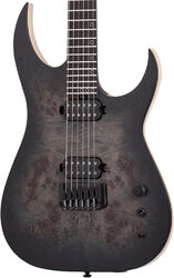 Double cut electric guitar Schecter Keith Merrow KM-6 MK-III Artist - Trans black burst