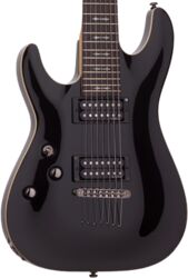 Left-handed electric guitar Schecter Omen-7 LH Left Hand - Black