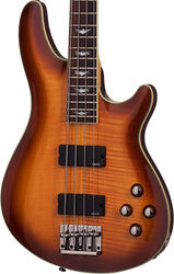 Solid body electric bass Schecter Omen Extreme-4 - Vintage sunburst