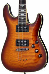 Str shape electric guitar Schecter Omen Extreme-6 - Vintage sunburst