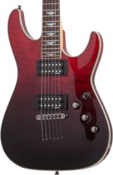 Str shape electric guitar Schecter Omen Extreme-6 - Blood Burst