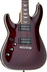 Left-handed electric guitar Schecter Omen Extreme-6 Left Hand - Black cherry