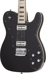 Tel shape electric guitar Schecter PT Fastback - Black