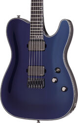 Tel shape electric guitar Schecter Hellraiser Hybrid PT - Ultraviolet