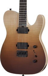 Tel shape electric guitar Schecter PT SLS Elite - Antique fade burst