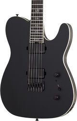 Tel shape electric guitar Schecter PT SLS Elite Evil Twin - Satin black
