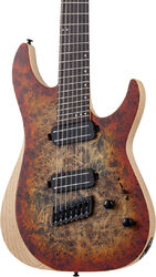 Multi-scale guitar Schecter Reaper-7 Multiscale - Satin inferno burst