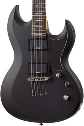 Metal electric guitar Schecter Demon S-II - Satin black