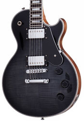 Single cut electric guitar Schecter Solo-II Custom - Trans black burst