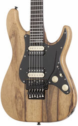 Metal electric guitar Schecter Sun Valley Super Shredder Exotic Black Limba - Natural