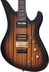 Str shape electric guitar Schecter Synyster Custom-S - Satin gold burst