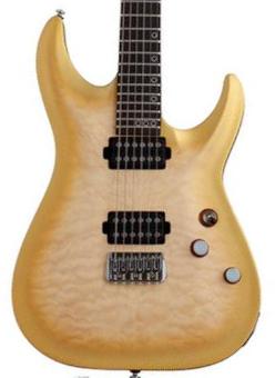 Str shape electric guitar Schecter Omen Extreme II - Gold Rush