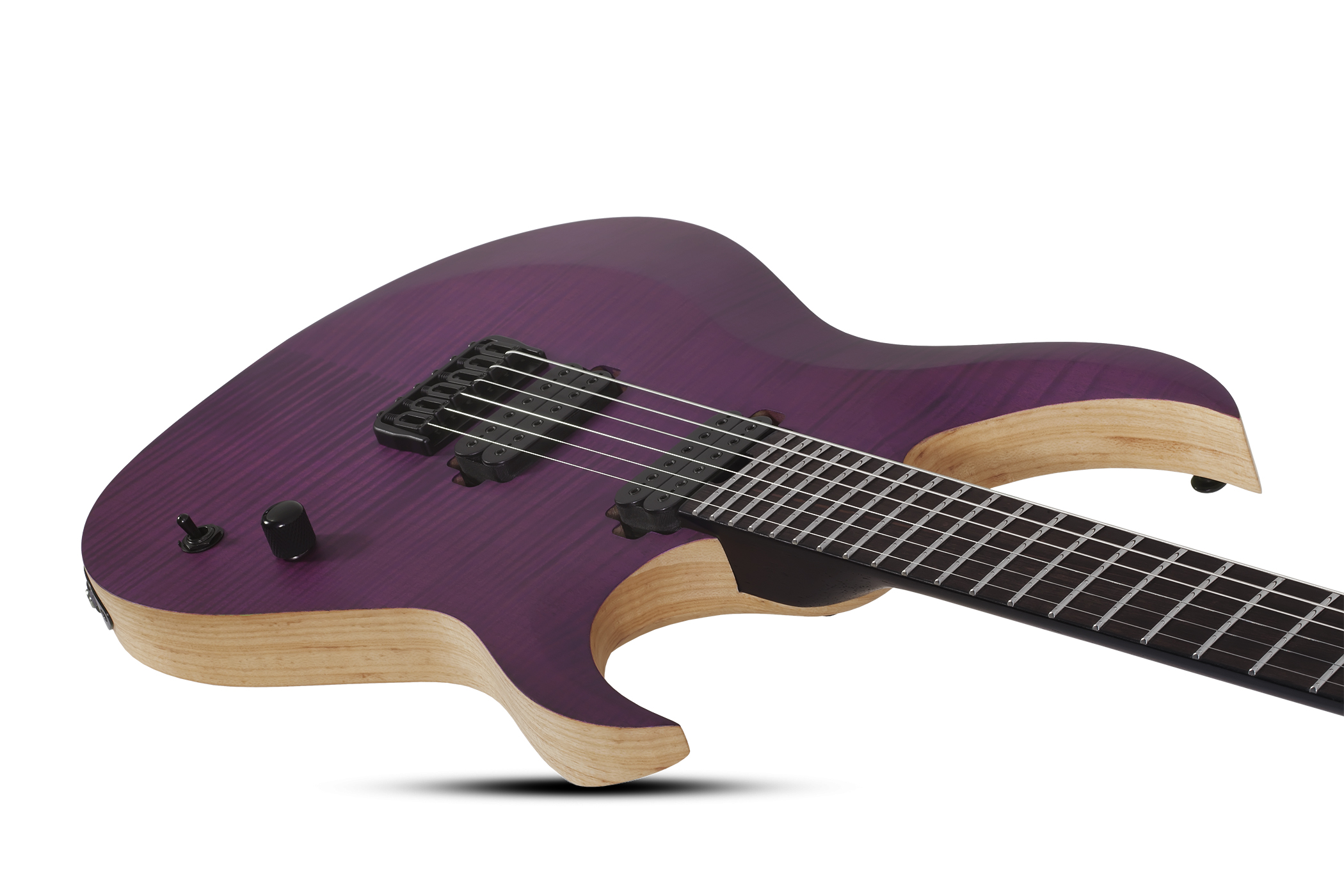 Schecter John Browne Tao-6 Signature 2h Ht Eb - Satin Trans Purple - Str shape electric guitar - Variation 2
