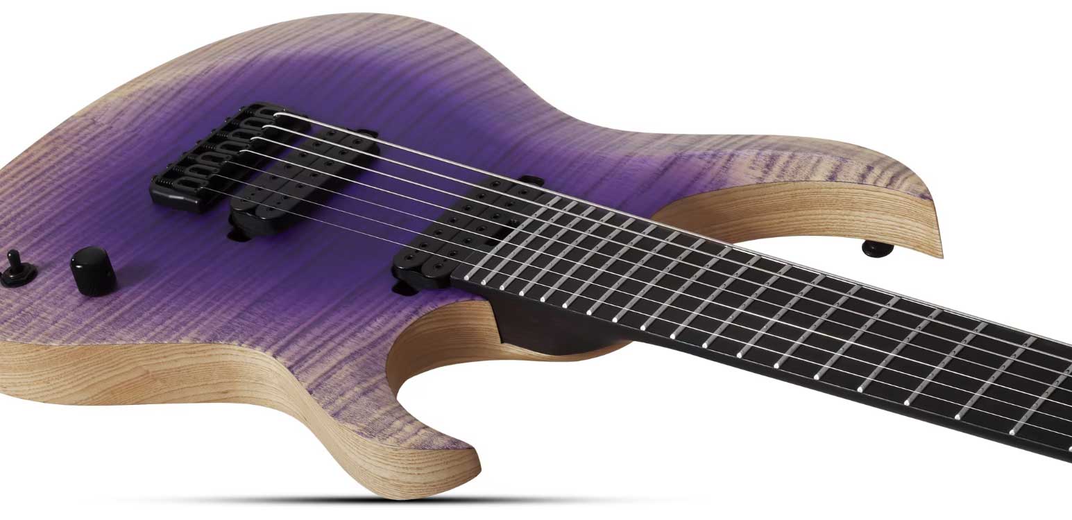 Schecter John Browne Tao-7 Signature Baryton 2h Ht Eb - Ozone Burst - Baritone guitar - Variation 2