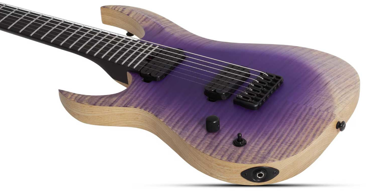 Schecter John Browne Tao-7 Signature Baryton Gaucher 2h Ht Eb - Ozone Burst - Baritone guitar - Variation 2