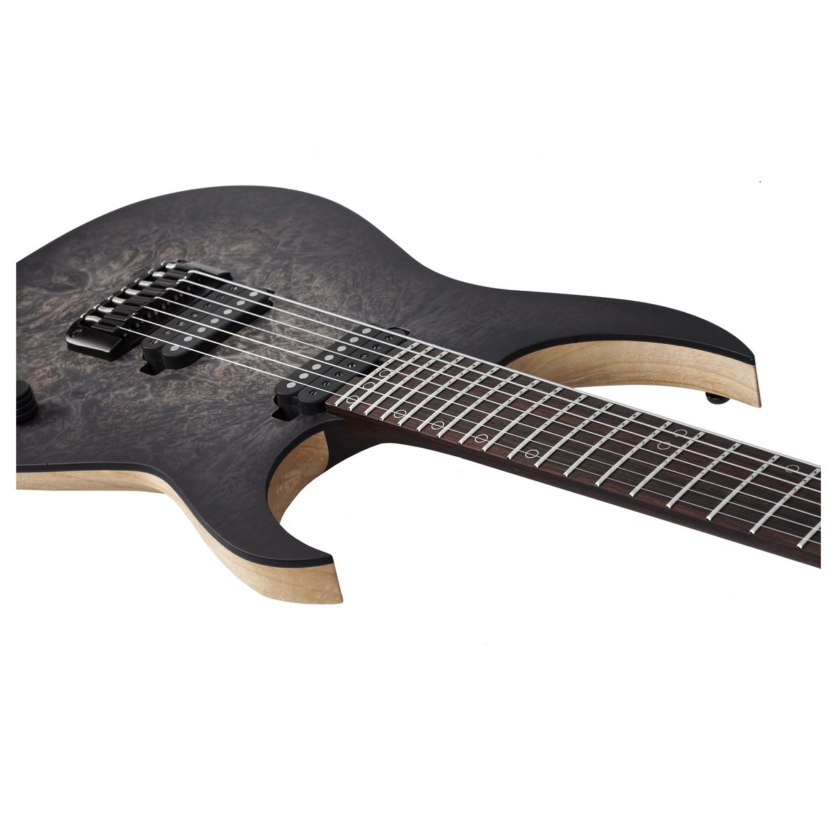 Schecter Keith Merrow Km-7 Mk-iii Artist Signature 7c 2h Ht Eb - Trans Black Pearl - 7 string electric guitar - Variation 1