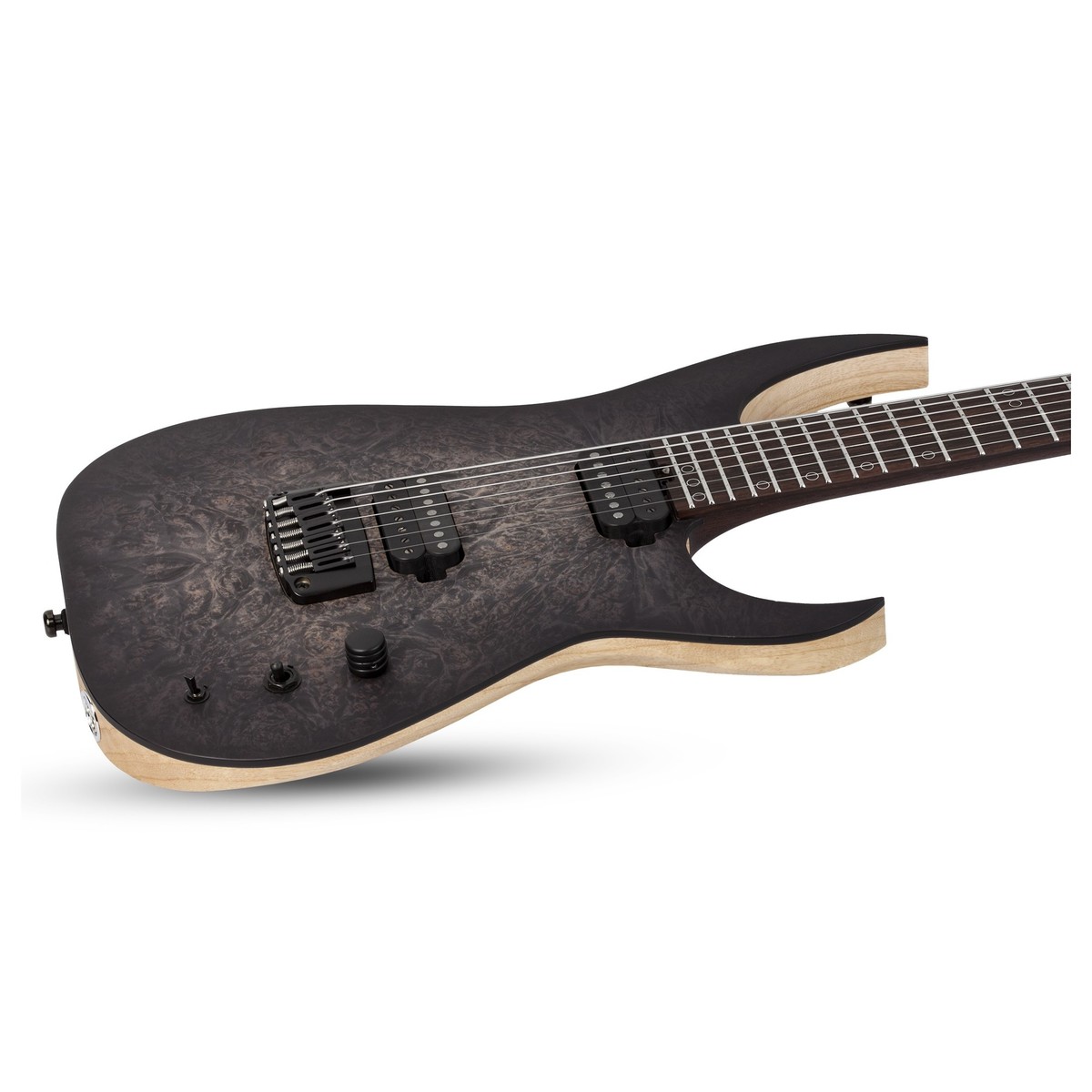 Schecter Keith Merrow Km-7 Mk-iii Artist Signature 7c 2h Ht Eb - Trans Black Pearl - 7 string electric guitar - Variation 2