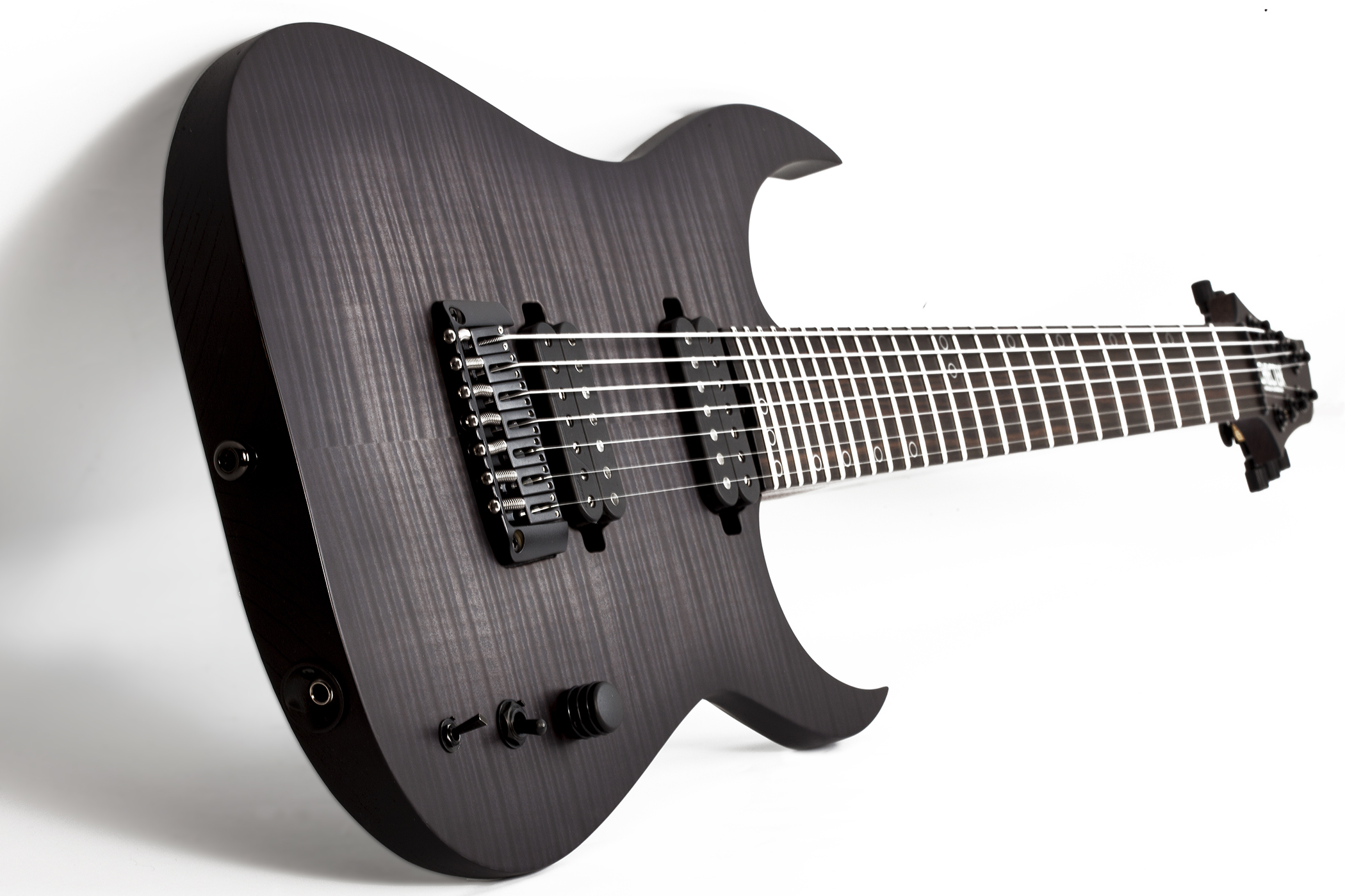 Schecter Keith Merrow Km-7 Mk-iii Artist Signature 7c 2h Ht Eb - Trans Black Pearl - 7 string electric guitar - Variation 6