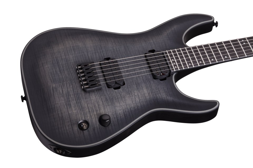 Schecter Keith Merrow Km-6 Signature Hh Ht Eb - Trans Black Burst Satin - Str shape electric guitar - Variation 2