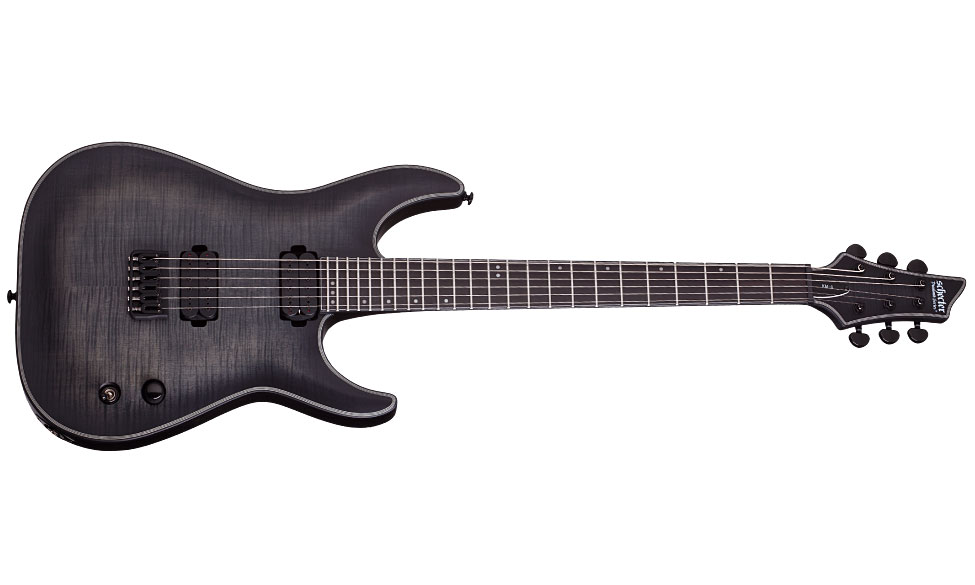 Schecter Keith Merrow Km-6 Signature Hh Ht Eb - Trans Black Burst Satin - Str shape electric guitar - Variation 1