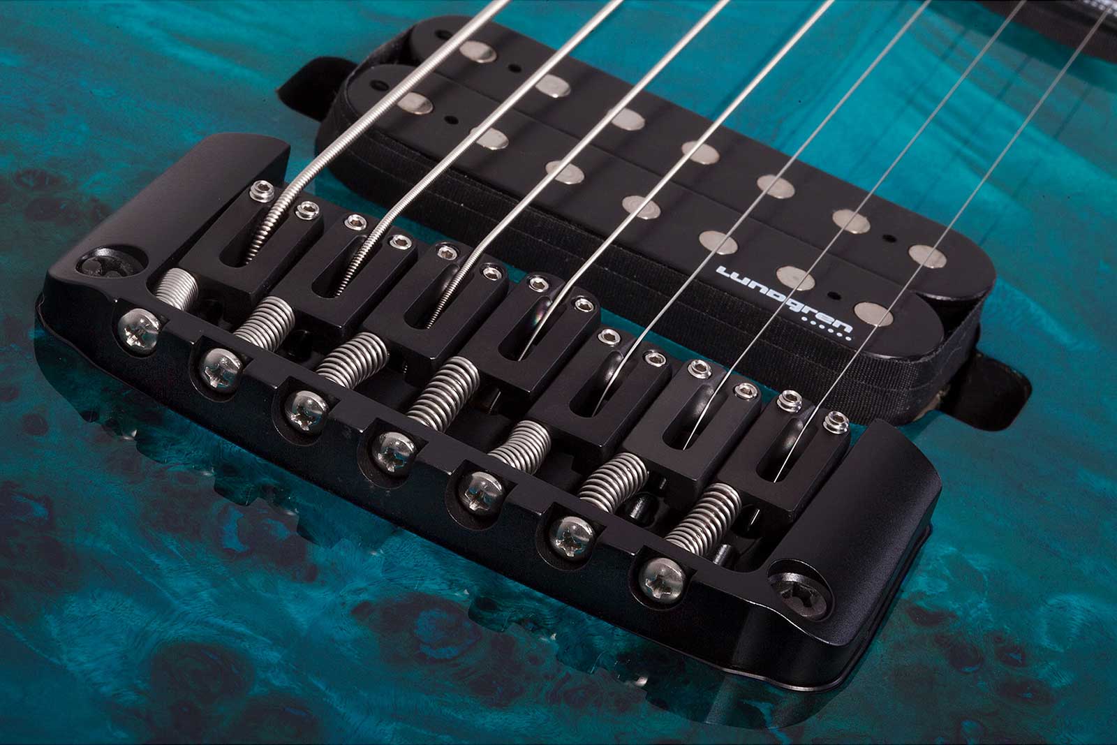 Schecter Keith Merrow Km7 Mkiii Pro Usa 7c 2h Eb - Lagoon Fade - Metal electric guitar - Variation 4