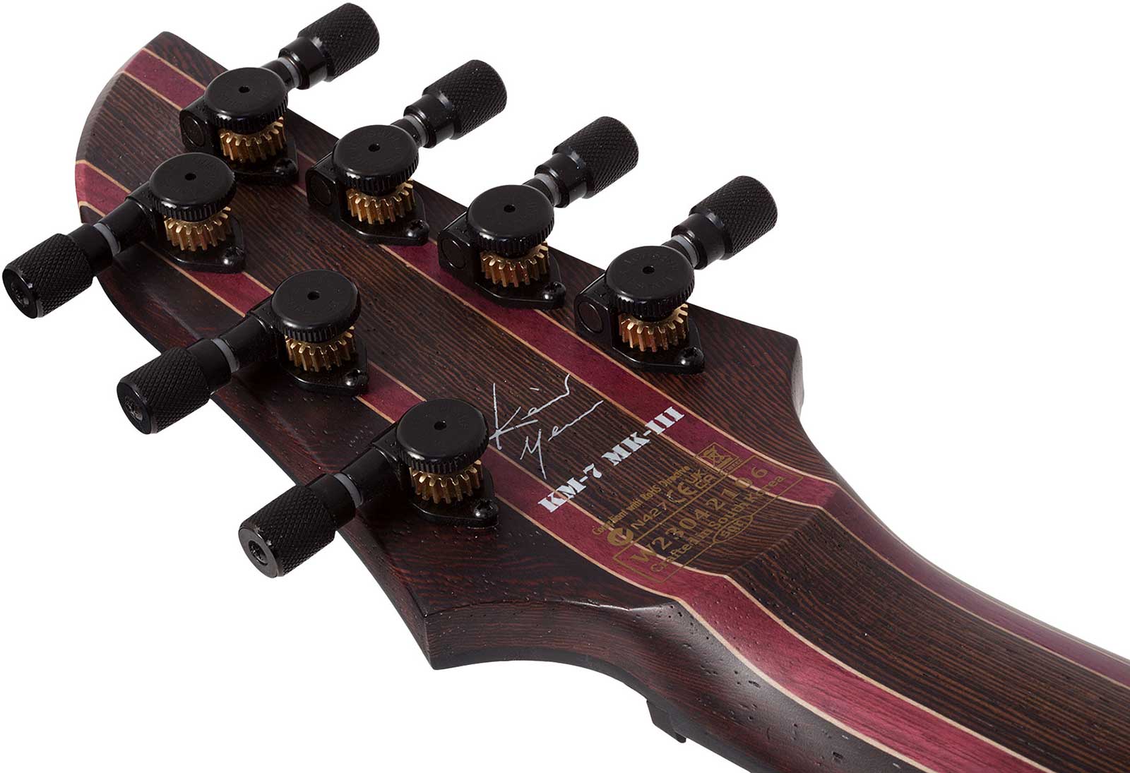 Schecter Keith Merrow Km7 Mkiii Pro Usa 7c 2h Eb - Lagoon Fade - Metal electric guitar - Variation 8