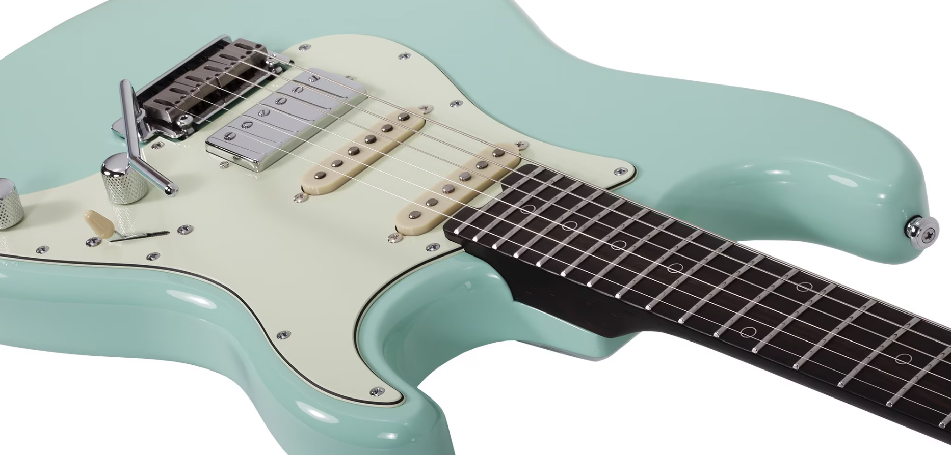 Schecter Nick Johnston Traditional 10th Ann. Signature Hss Trem Eb - Atomic Green - Str shape electric guitar - Variation 2