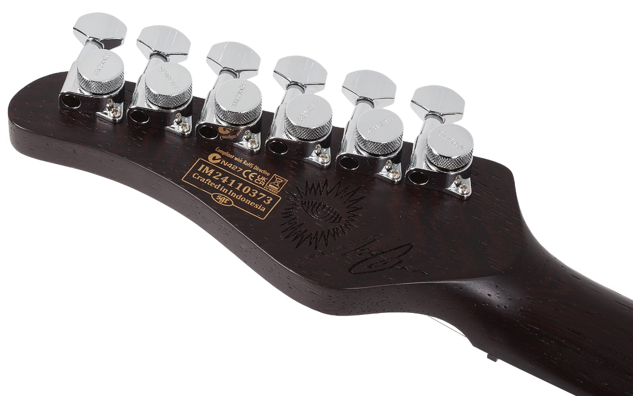 Schecter Nick Johnston Traditional 10th Ann. Signature Hss Trem Eb - Atomic Saffron - Str shape electric guitar - Variation 6