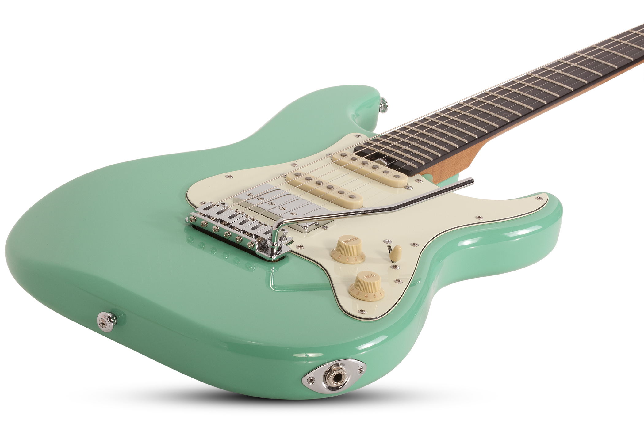 Schecter Nick Johnston Traditional Hss Signature Trem Eb - Atomic Green - Str shape electric guitar - Variation 1