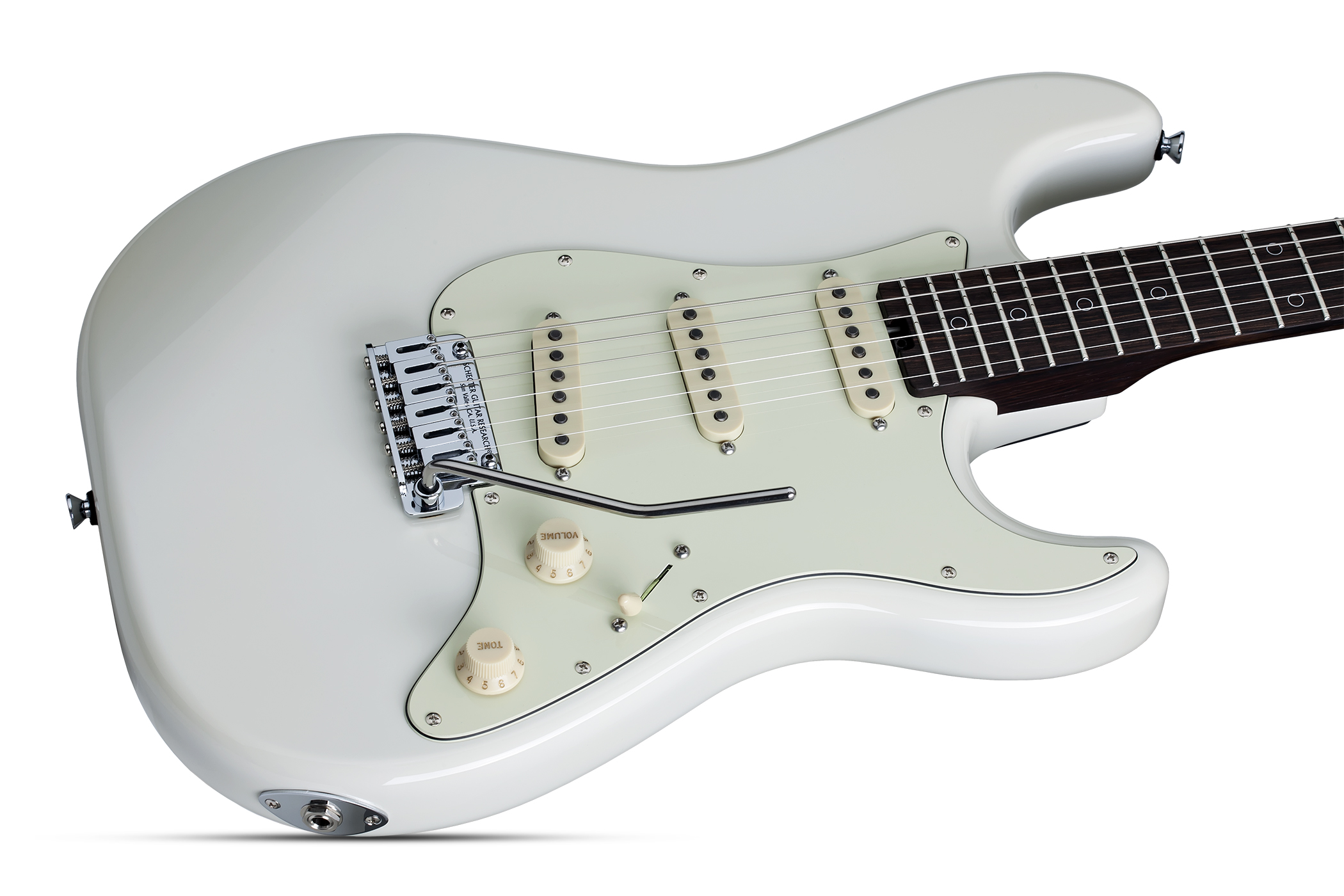 Schecter Nick Johnston Usa Signature 3s Trem Eb - Atomic Snow - Str shape electric guitar - Variation 1