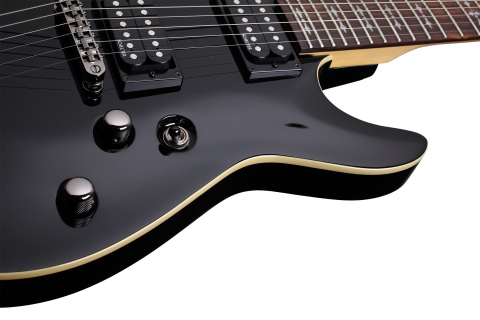 Schecter Omen Extreme-6 2h Ht Rw - See-thru Black - Str shape electric guitar - Variation 2