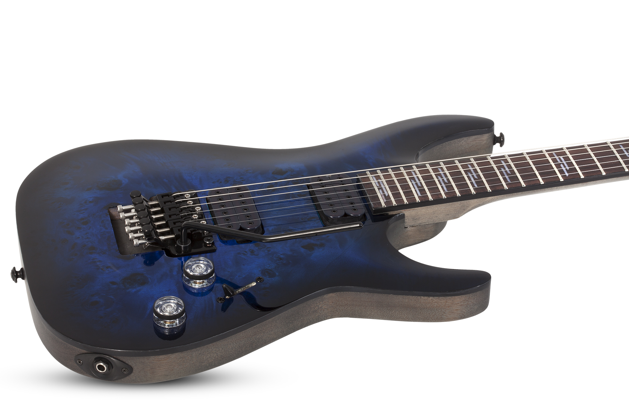 Schecter Omen Elite-6 Fr Hh Rw - See Thru Blueburst - Str shape electric guitar - Variation 1