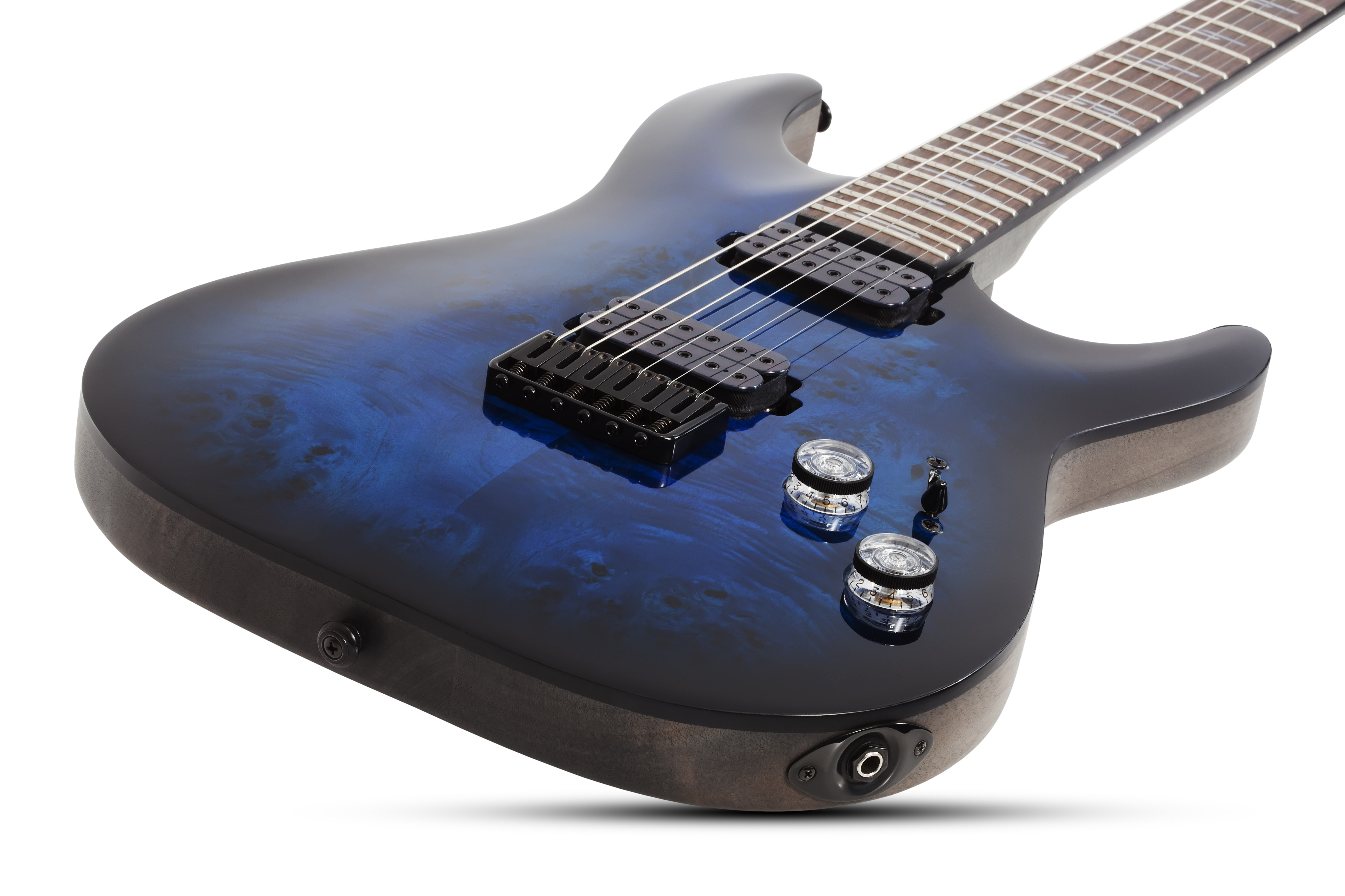 Schecter Omen Elite-6 2h Ht Rw - See Thru Blueburst - Str shape electric guitar - Variation 1