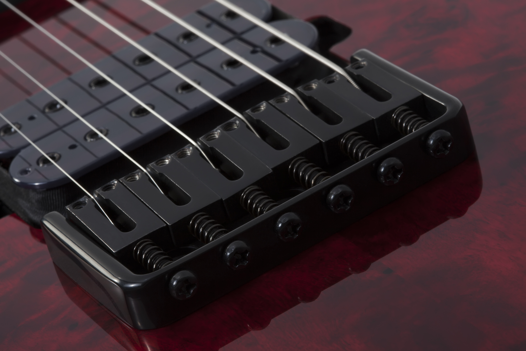 Schecter Omen Elite-6 Lh Gaucher 2h Ht Rw - Black Cherry Burst - Left-handed electric guitar - Variation 4