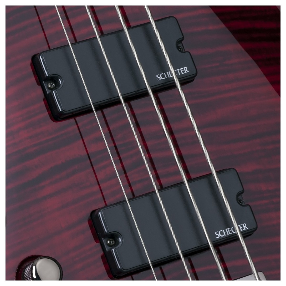 Schecter Omen Extreme-4 Lh Gaucher Active Rw - Black Cherry - Solid body electric bass - Variation 2