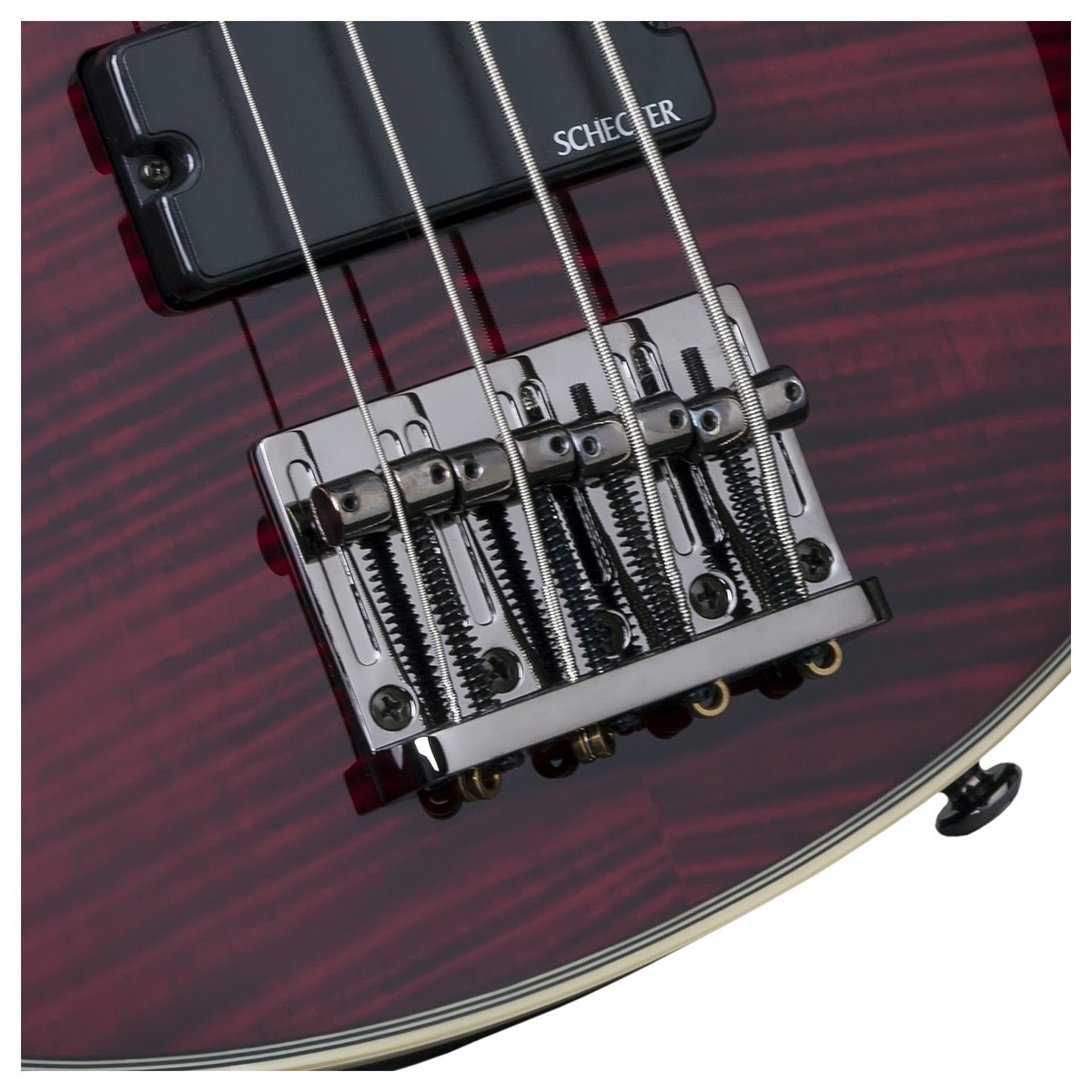 Schecter Omen Extreme-4 Lh Gaucher Active Rw - Black Cherry - Solid body electric bass - Variation 3