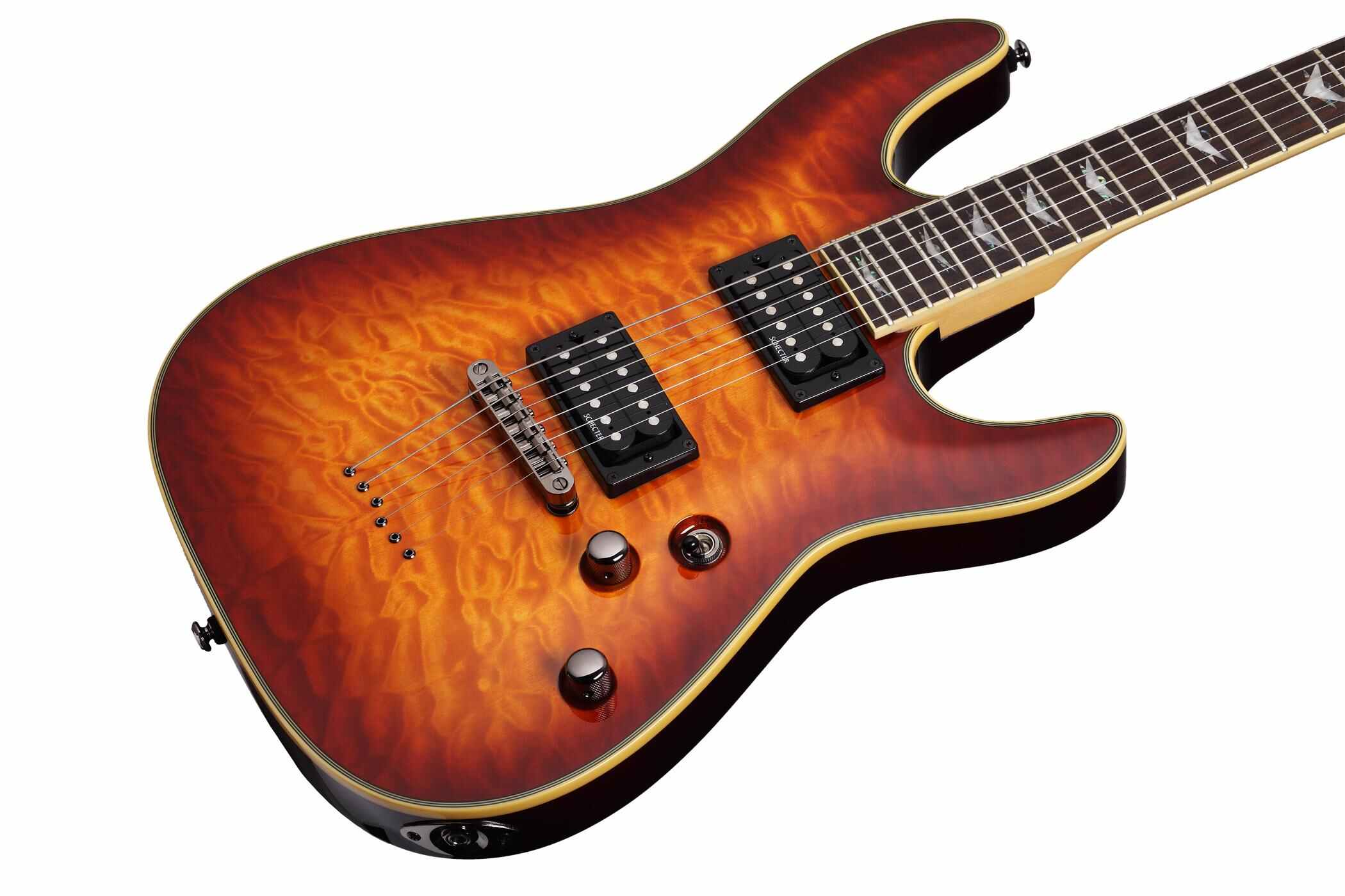 Schecter Omen Extreme-6 2h Ht Rw - Vintage Sunburst - Str shape electric guitar - Variation 1