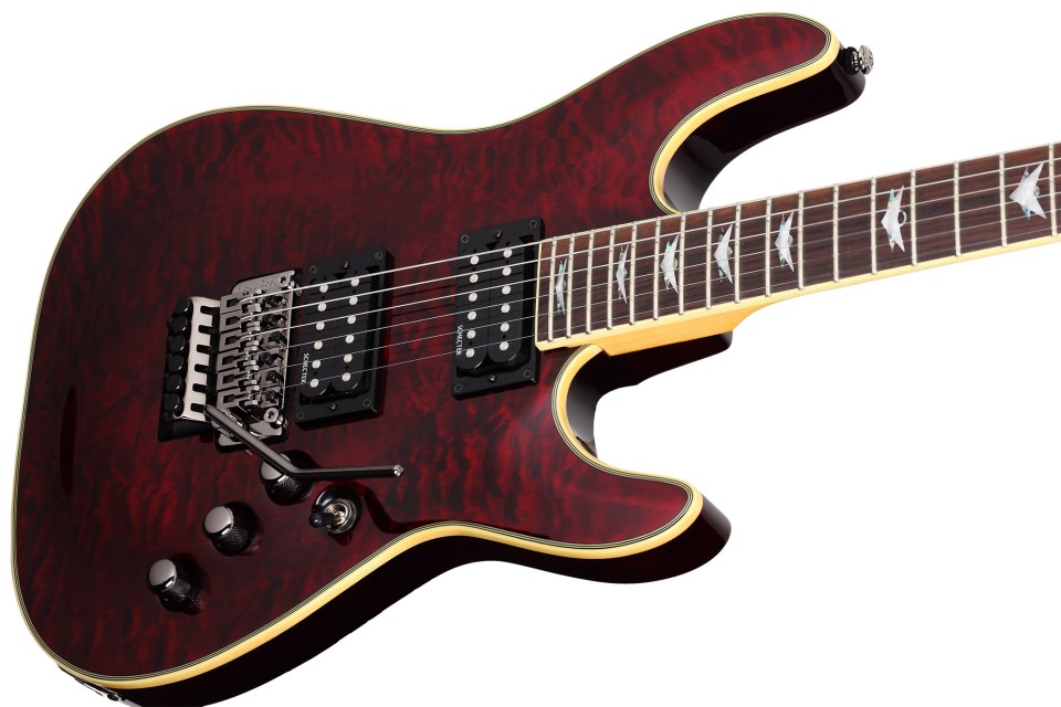 Schecter Omen Extreme-7 7c 2h Rw - Black Cherry Gloss - 7 string electric guitar - Variation 2