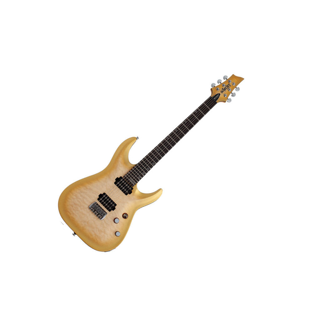 Schecter Omen Extreme Ii 2h Ht Eb - Gold Rush - Str shape electric guitar - Variation 1