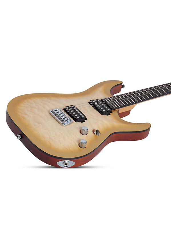Schecter Omen Extreme Ii 2h Ht Eb - Gold Rush - Str shape electric guitar - Variation 3