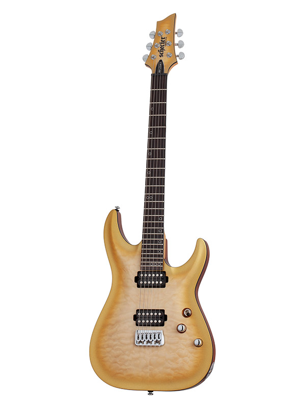 Schecter Omen Extreme Ii 2h Ht Eb - Gold Rush - Str shape electric guitar - Variation 4