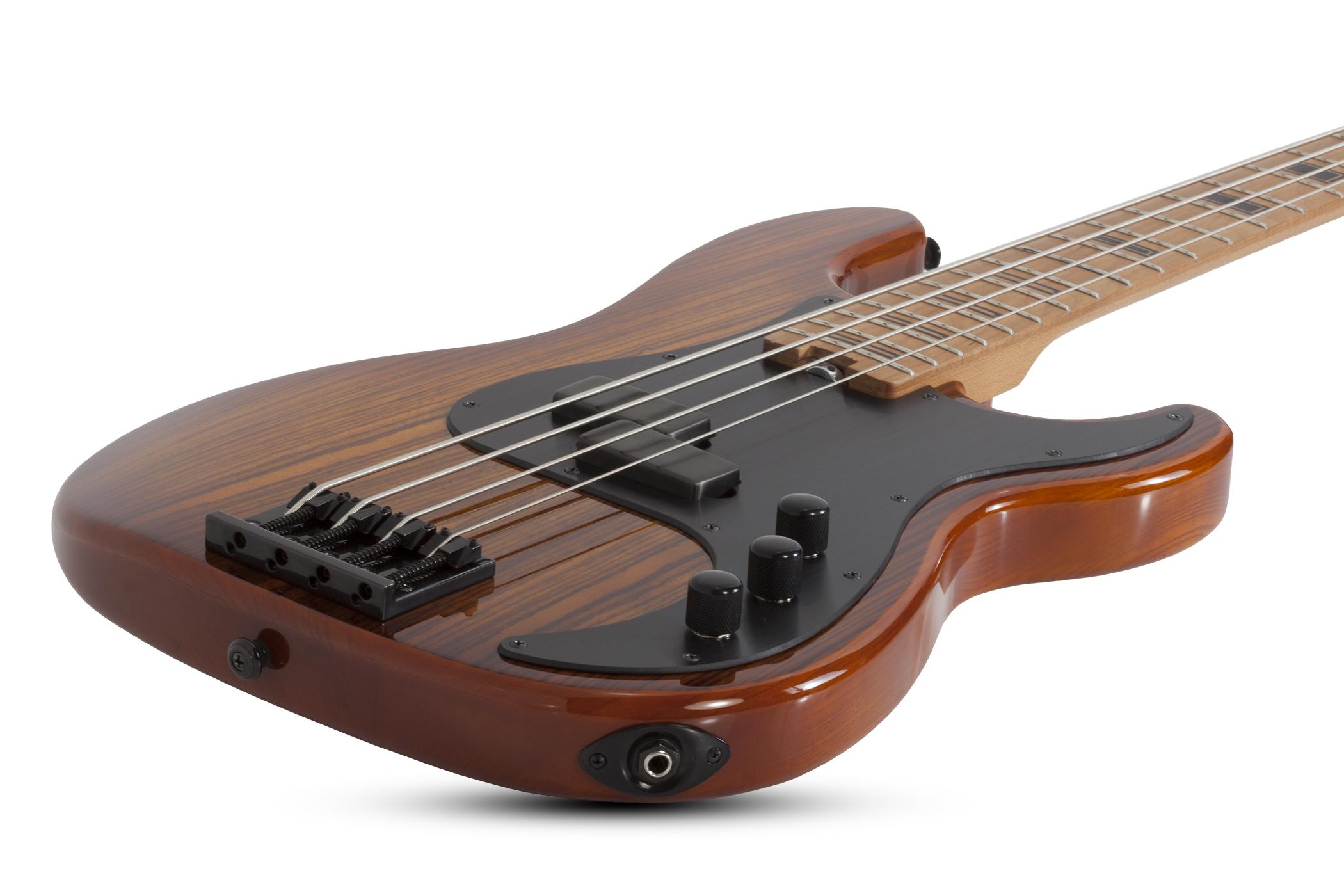 Schecter P-4 Exotic Active Emg Mn - Faded Vintage Sunburst - Solid body electric bass - Variation 1