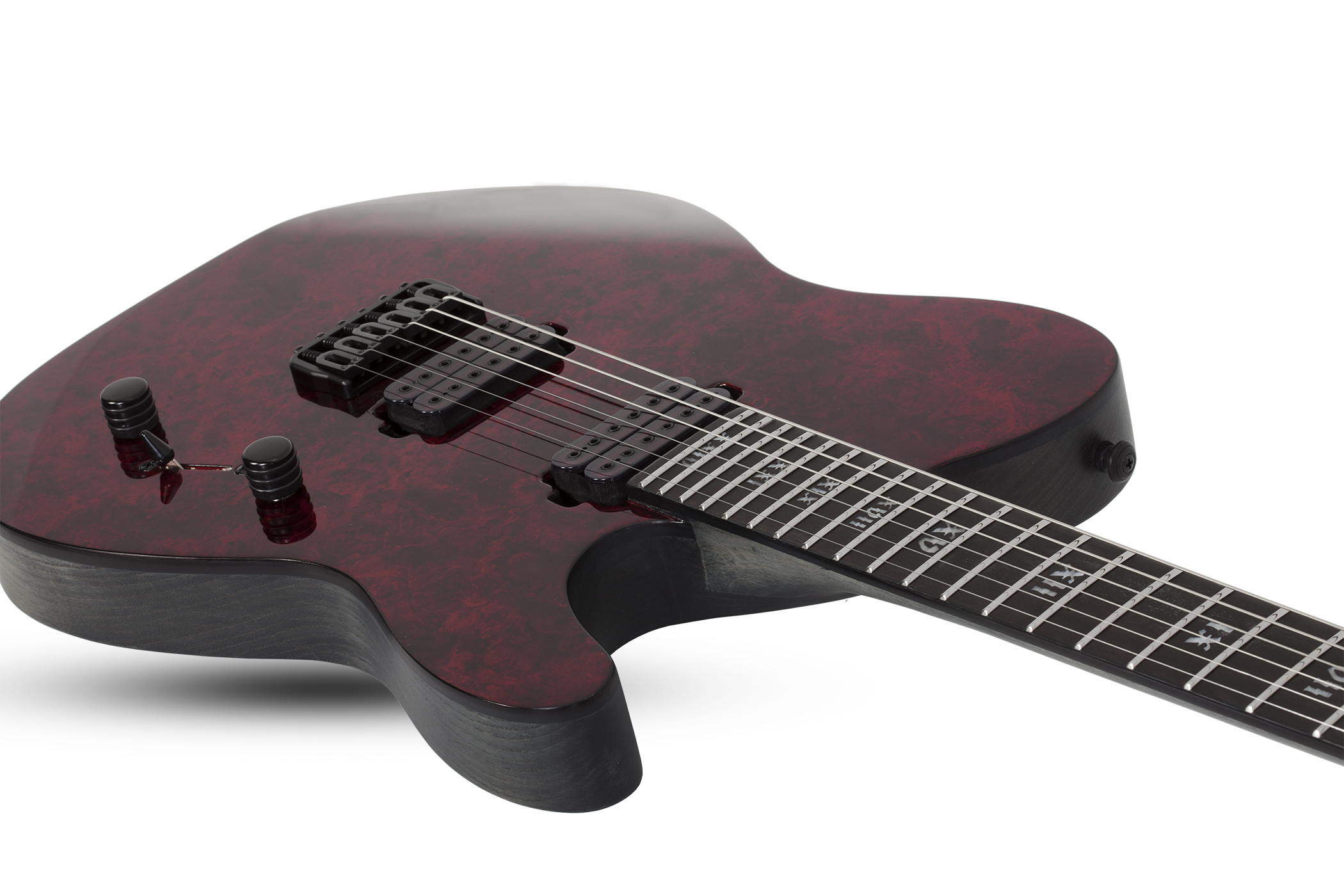 Schecter Pt Apocalypse 2h Ht Eb - Red Reign - Tel shape electric guitar - Variation 2