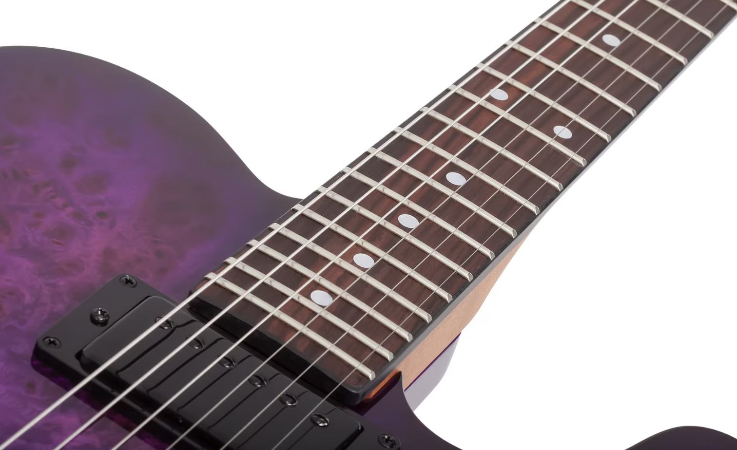 Schecter Pt Standard 2h Ht Rw - Purple Burst Burl - Tel shape electric guitar - Variation 4