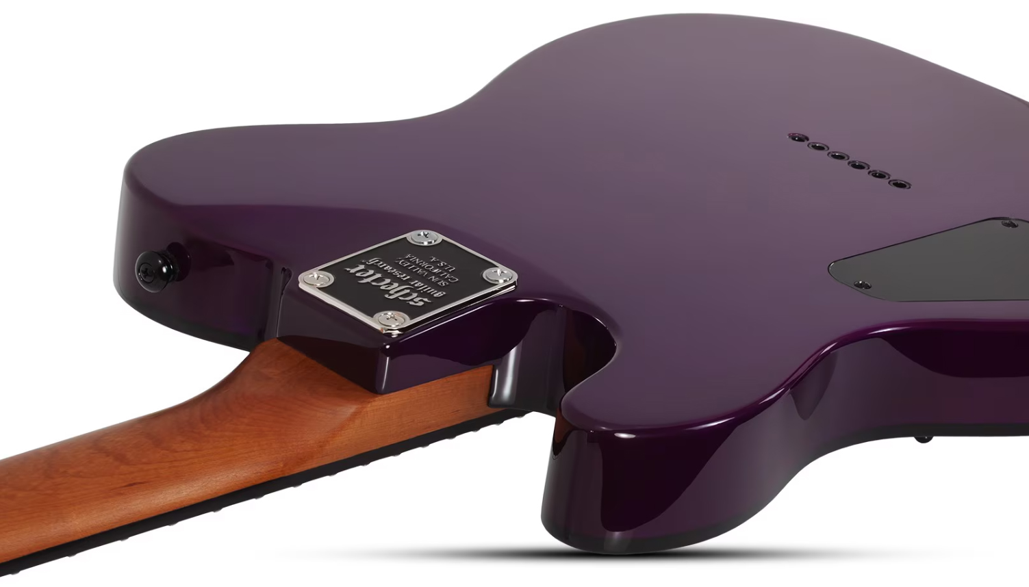 Schecter Pt Standard 2h Ht Rw - Purple Burst Burl - Tel shape electric guitar - Variation 5